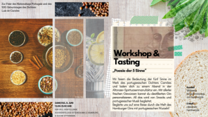 UHH: Workshop & Tasting „Poesie der 5 Sinne” am 08. Juni 2024 @ Gin Sul Destillerie - ASM Altonaer Spirituosen Manufaktur GmbH