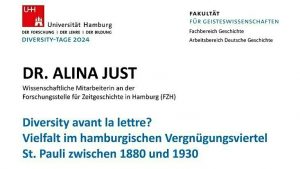 UHH: Diversity avant la lettre? Vielfalt im hamburgischen Vergnügungsviertel St. Pauli zwischen 1880 und 1930 am 11. Juni 2024 @ Fakultät für Erziehungswissenschaft